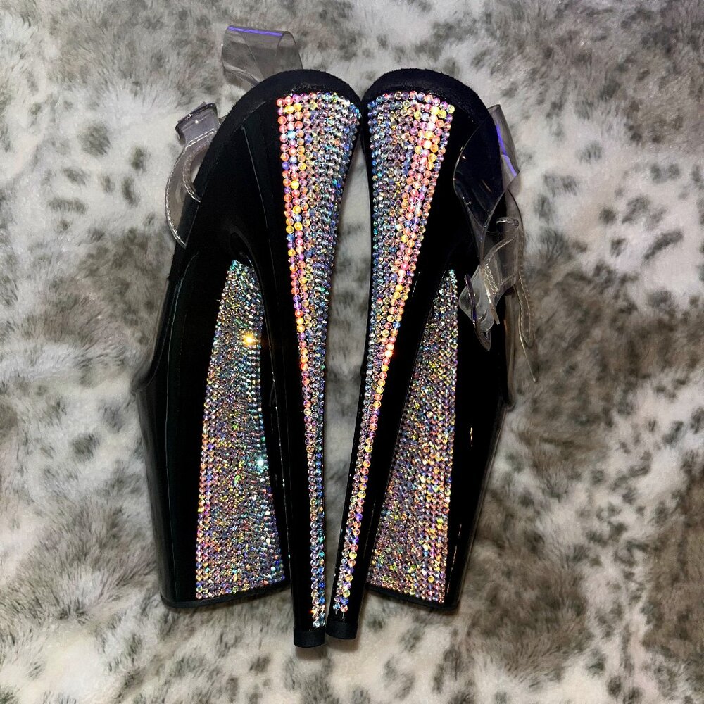 Pleaser 7" Rhinestone Platform Heels